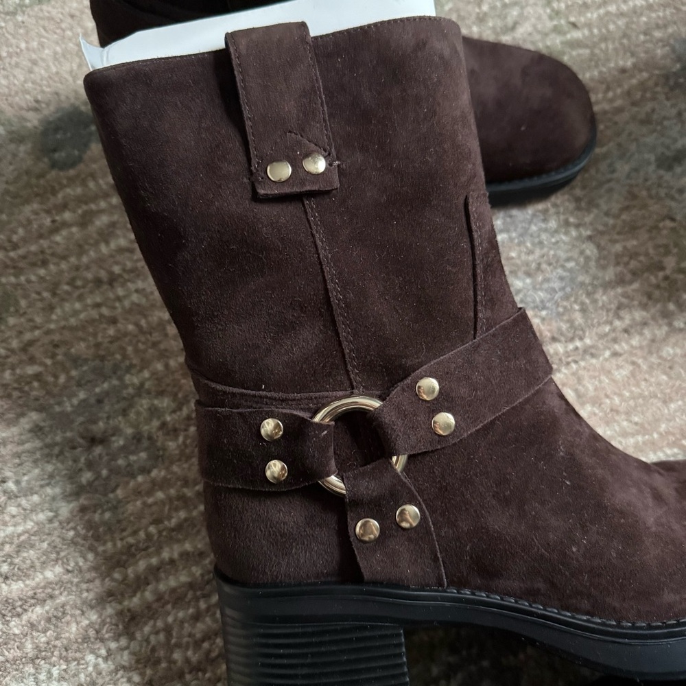 J.Crew Suede Moto Boots - Picture 3 of 13